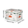 thumbnail image 3 of Heavy Duty Storage Bag With Reinforced Carrying Handles Clothing Quilt Storage Bag Moving Packing Bag Thickened Double Zipper Saves Travel Space, 3 of 6