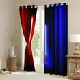 thumbnail image 3 of Manfei Neon Light Sword Black Out Curtains,Cartoon Gradient Light Curtains Pack of 2 (42x63 Each),Red Blue Lines Bedroom Curtains For Kids,Luxury Bedroom Decor, 3 of 6