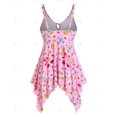 thumbnail image 2 of Tallas florales de talla grande Cinchamiento de handkerchief Tankini Tankini Rosegal Vestidos casuales de talla grande, 2 of 5