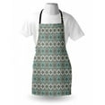 thumbnail image 3 of Grey and Blue Apron Retro Styled Abstract Overlapping Circles with Color Details, Unisex Kitchen Bib Apron with Adjustable Neck for Cooking Baking Gardening, Grey Pale Blue Pale Grey, by Ambesonne, 3 of 3