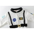 thumbnail image 4 of StylesILove Baby Boys Astronaut Fleece Jumpsuit Toddler Boys Festival Long Sleeve Romper for Photo Props and Special Occasion (White, 90/12-18 Months), 4 of 7