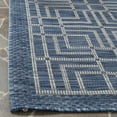 thumbnail image 4 of SAFAVIEH Courtyard Neville Geometric Tiles Indoor/Outdoor Runner, 2'3" x 8', Navy/Grey, 4 of 8