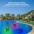 thumbnail image 3 of Solar Float LED Lamp RGB Solar Pool Light, Warm Light, Easy Install, Garden Decoration for Pool Pond Lawn Pathway Patio Sidewalk Fence Backyard, 3 of 7