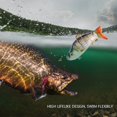 thumbnail image 3 of Swimbait, Se?uelo de Pesca Natural Multi-articulado Lucio Muskie Swimbait Curricán Cebo Duro Gancho Viaje(LD6-03 1 #) EOTVIA NO, 3 of 6