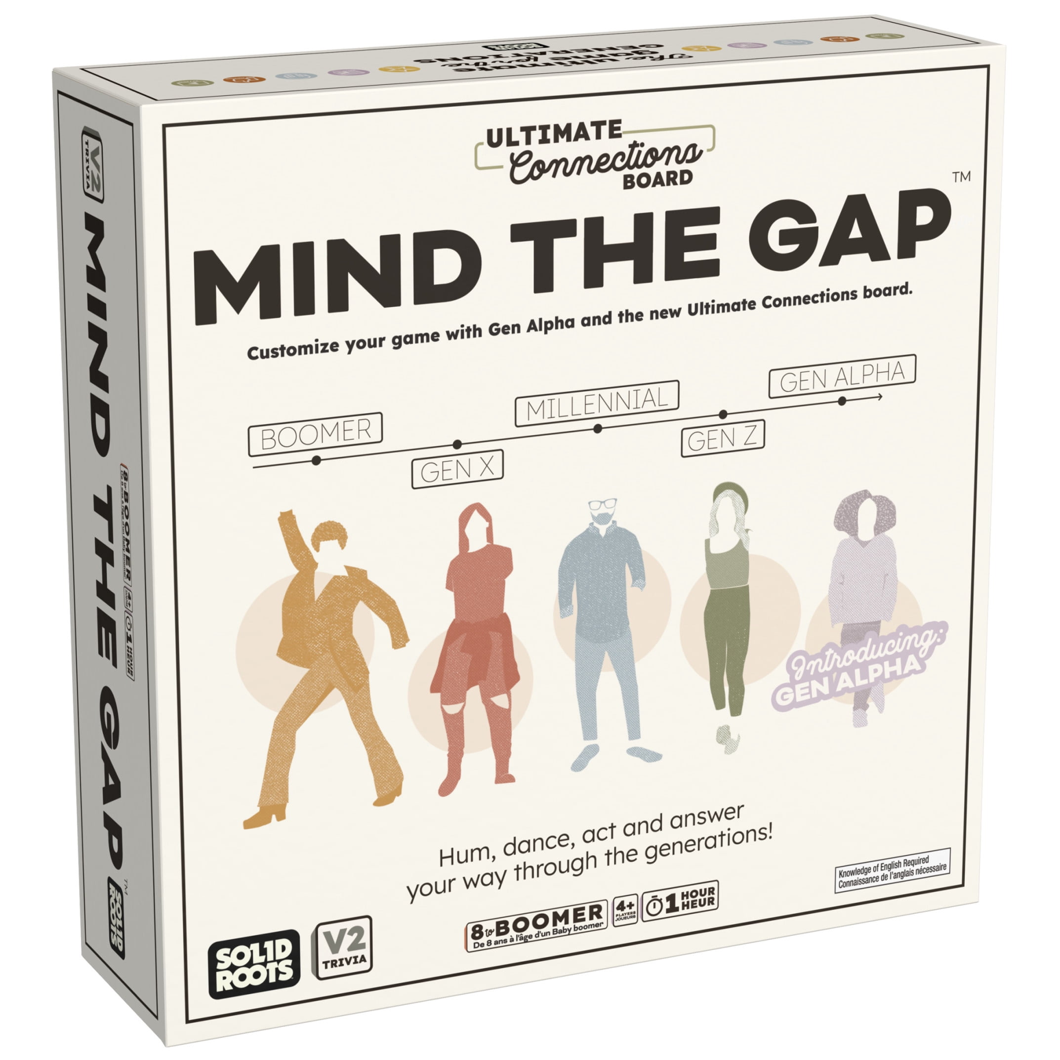 Spin Master Games, SolidRoots Mind the Gap Ultimate Connections,  Generational Family Trivia Game for Ages 8 and up