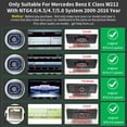 thumbnail image 2 of 10.25 Inch Car In-Dash Navigation GPS Units for Mercedes Benz E Class W212 with NTG4.5/4.7 System 2012-2015 Wireless CarPlay Android Auto Multimedia Car Radio Receiver Support Bluetooth, 2 of 8
