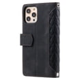 thumbnail image 5 of For iPhone 11 Pro Max Premium PU Leather Crossbody Case Purse Zipper Pocket Magnetic Folio Card Slots Wallet Kickstand Phone Case with Shoulder Strap & Wrist Strap For iPhone 11 Pro Max,
Black, 5 of 14