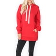 thumbnail image 5 of A2Y Women's Oversized Loose Fit Longline Long Sleeve Pockets Hoodie Sweatshirts Ruby XL, 5 of 6