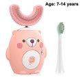 thumbnail image 1 of Ultrasonic Kids Electric Toothbrush, Soft Silica Gel Brush Head,u Type, 1 of 5