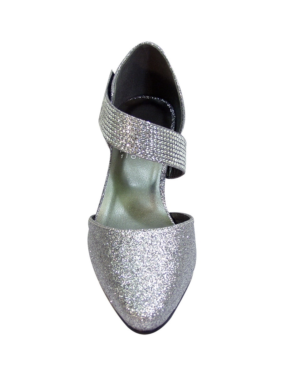 Floral Women's Sarah Extra Wide Width Diagonal Strap Dress Heels