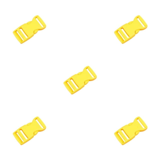 Guardoinrt 10pieces Accessories Collection Versatile Clasp Belt Buckles Easy To ABS Release Buckle Buckle Strap light yellow 5Set