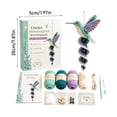 thumbnail image 3 of Hummingbird Spiral Hanging Crochet Kit Full DIY Craft Supplies for Christmas Handmade Ornament Comes with Yarn Tools and Detailed Guide (Hummingbird), 3 of 8