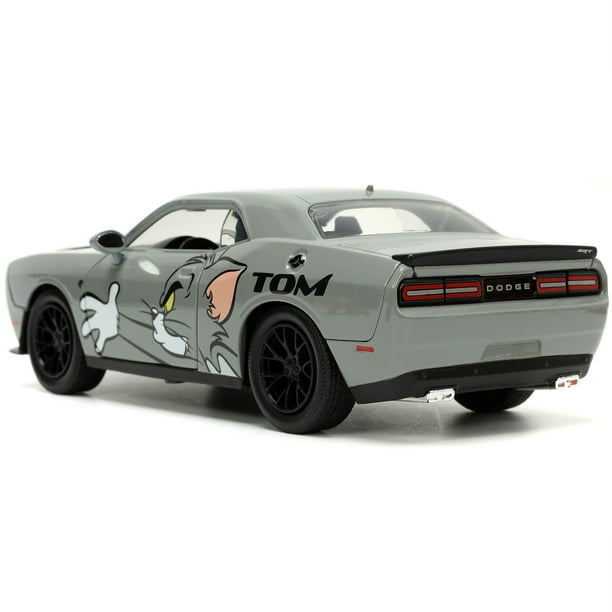 トムとジェリー 2015 Dodge Challenger Hellcat Jada Toy Collectible: 2015 Dodge Challenger Hellcat Gray, 'Tom and