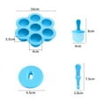 thumbnail image 7 of Topumt 7 Cavities Silicone Baby Food Container Ice Cream Popsicle Molds With Colorful Sticks, 7 of 7