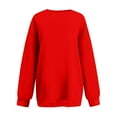 thumbnail image 5 of HAJWOH Crew Neck Sweatshirts Women Fall Oversized Crewneck Sweatshirt Vintage Fleece Pullover Loose Fit Cute Y2K Hoodie, 5 of 6