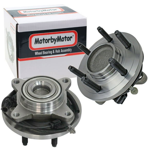 (2WD) Front Wheel Bearing and Hub Assembly Fit for 2009 2010 Ford F-150 Hub Bearing (2 Pack) w/ABS 6 Lugs RWD, Replace 515117