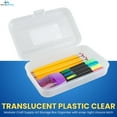 thumbnail image 3 of 1InTheOffice Plastic Pencil Cases, Clear, 6 Pack, 3 of 8