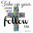 thumbnail image 2 of Greene, Taylor 15x15 Black Ornate Wood Framed with Double Matting Museum Art Print Titled - Take Up Your Cross, 2 of 4