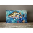 thumbnail image 3 of Carolines Treasures DAC2833PW1216 16 x 12 in. Unisex Striped Bass Throw Pillow, 3 of 4