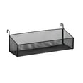 thumbnail image 1 of Estante de cabecera, cesta de almacenamiento colgante multifuncional, estantes flotantes, organizador de pared de oficina para , pañuelos y grande negro, 1 of 8