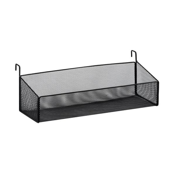 Estante de noche, cesta de almacenamiento colgante, organizador de pared fácil de instalar para grande negro