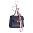 thumbnail image 1 of Llavero Mochila Mini, Llavero Monedero Lindo de Cuero PU, Azul Brillante, 1 of 7