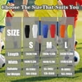 thumbnail image 6 of Shin Guards Kids，Non-Slip Calf Compression Sleeve with Honeycomb Pads, Football  Socks Featuring Collision Avoidance, Breathable Shin Pads for Kids and Adult Outdoor Sports, 6 of 7