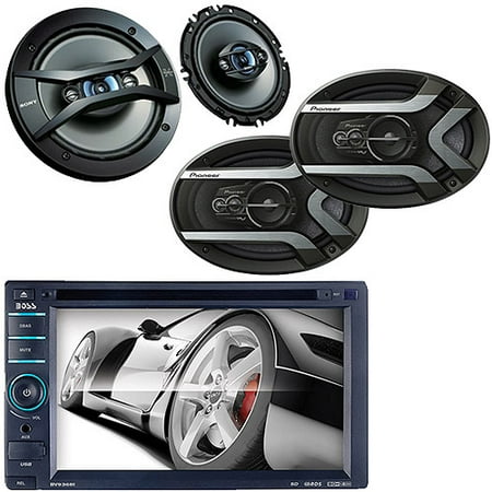 Car Stereo Double DIN + (4) Speakers Bundle