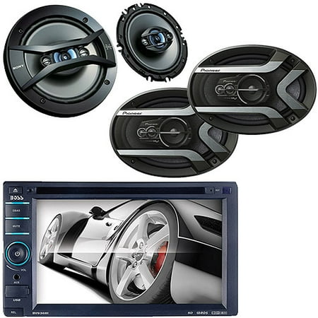 Car Stereo ;Double DIN; + (4) Speakers Bundle