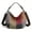 Gray, variant on Retro Spliced ​​handbag Fashionable Shoulder Crossbody Bag Women's Large Capacity Canvas Contrasting Color Women's Bag