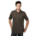 thumbnail image 1 of Tri-Mountain Uptown 187 Epaulette Polo Shirt, Small, Brown, 1 of 2