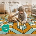 thumbnail image 4 of ODIKA 2'x3' Washable Doormat Non-Slip, Low Pile Geometric Symmetrical Showcasing Kaleidoscope Hallway Abstract for Entryway, Kitchen, Laundry Room, 4 of 7