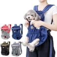 thumbnail image 2 of Pet Outdoor Carrier Bags Portable Lightweight Breathable Mesh Backpack Oxford Cloth Travel Bag For Dog Cat He Qiyong unisex, 2 of 2
