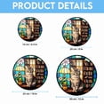 thumbnail image 6 of Stained Glass Window Hanging Tabby Cat - Stained Glass Window Hanging Tabby Cat, Festival Gift Ornament, Home Wall & Window Art, Brightens Any Space with Light, 6 of 6
