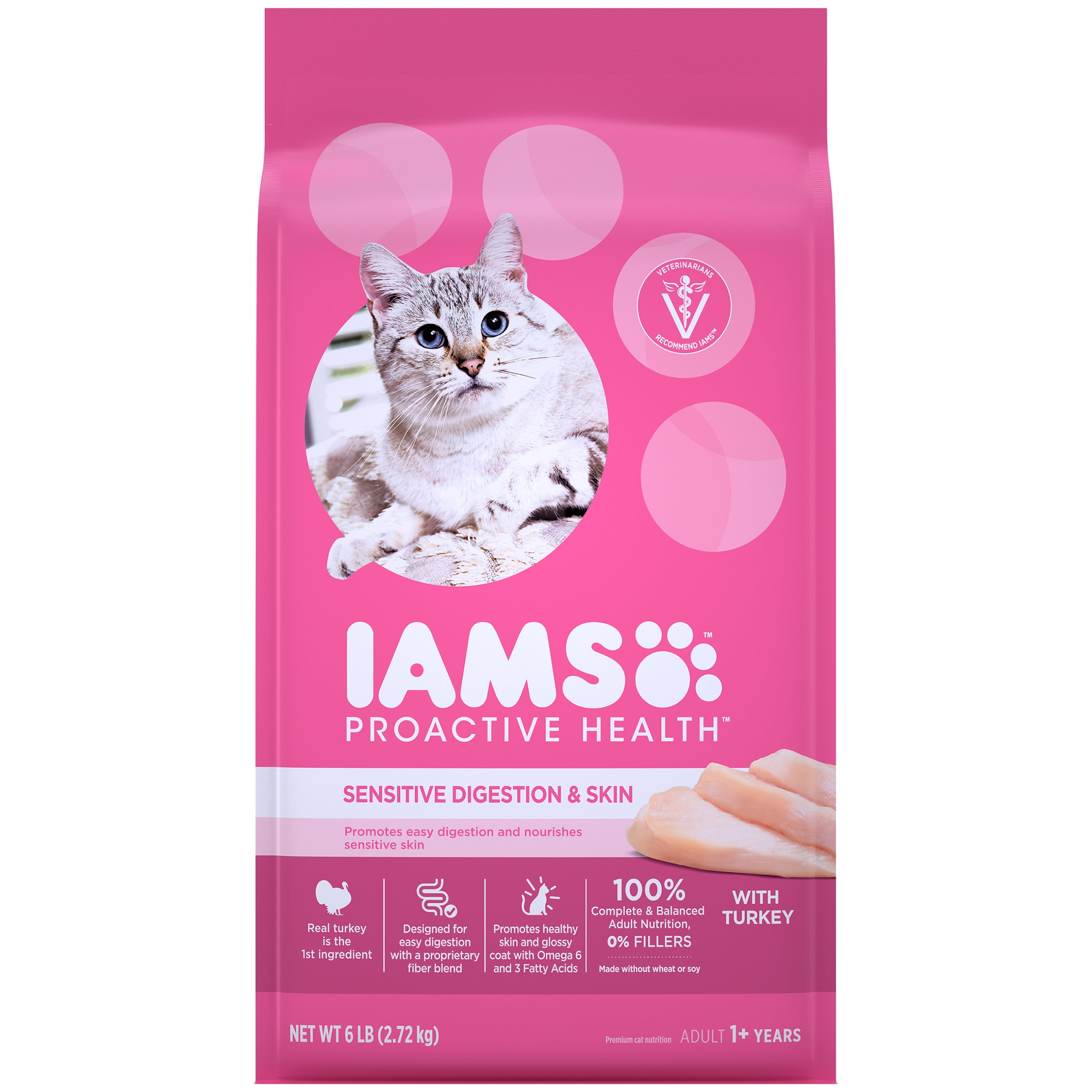 IAMS PROACTIVE HEALTH Adult Sensitive Digestion & Skin Dry Cat Food
