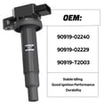 thumbnail image 5 of 4x Denso Ignition Coil 90919-02240 For Toyota Camry Yaris Prius 1.3L 1.5L 2.4L, 5 of 6