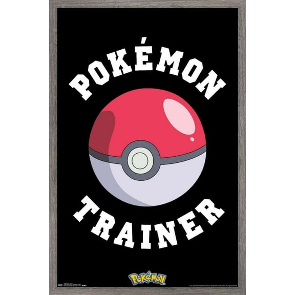 Pokemon - Trainer Wall Poster, 22.375" x 34", Framed
