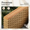thumbnail image 4 of SUMMIT LIVING 8-Piece Wicker Patio Furniture Set with Fire Pit Table, 6-Seater Outdoor Sectional Conversation Sofa Set, Yellow & Beige, 4 of 17
