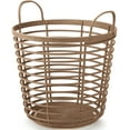 thumbnail image 1 of PRISP Oaka Home Storage Basket - Decorative Multipurpose Bin with Handles for Throw Blankets, Laundry, Toys and Organization in Living Room, Bedroom and Bathroom, 1 of 8