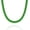 Green CZ, variant on Diamond Tennis Necklace for Women, 14K/White Gold Plated Cubic Zirconia Baguette Tennis Chain Chunky Paperclip Link Cuban Choker Necklace Dainty Jewelry Gifts