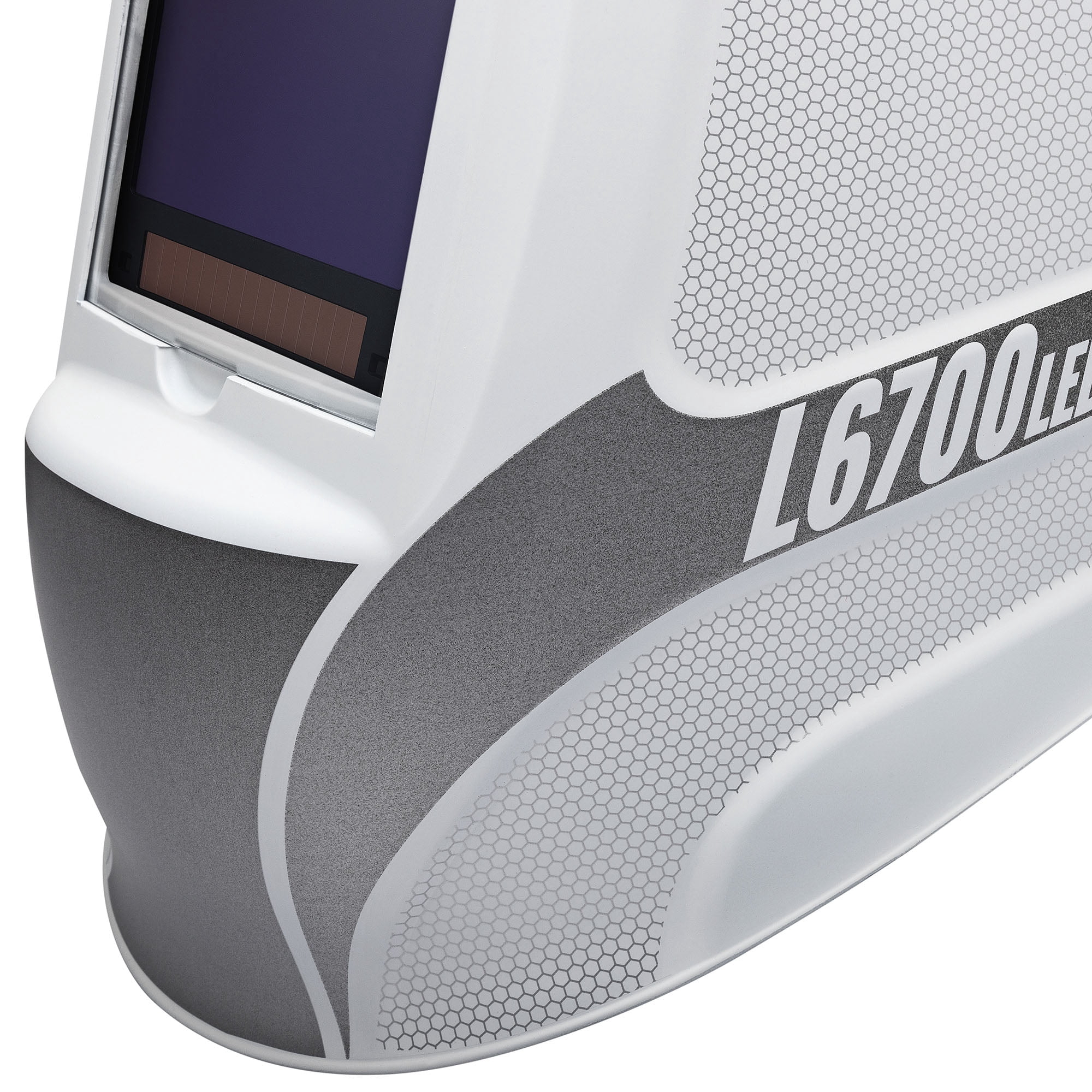 Eastwood L6700 MIG TIG Welding Helmet Matte White with LED Light