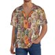 thumbnail image 1 of Fotbe Funny Dogs Family Camisa Estampada de Manga Corta para Hombre, Casual de Verano, Estilo Playero, Sin Arrugas-Small, 1 of 5