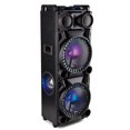 thumbnail image 7 of Pre-Owned QFX PBX-1215 Dual 12" Floorstanding Bluetooth Speaker with Party Lights, Includes Microphone, Black, 7 of 7