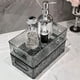 thumbnail image 4 of Cajas de Almacenamiento con Tapa, Caja de Almacenamiento para Baño, Organizador de Cosméticos con Asa y Diseño de Glaciar, Cesta de Plástico para Escritorio, Base Antideslizante, Organizador Multiuso, 4 of 6