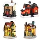 thumbnail image 1 of Escena Navideña Snow House LED Village Set 4pcs Yuyangstore Casa de miniaturas de resina, 1 of 8