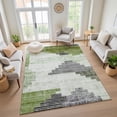 thumbnail image 7 of Addison Rugs Mayfield Premium Machine Washable Transitional Geometric Fern Rectangle Rug, 8' x 10', 7 of 7