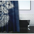 thumbnail image 3 of Simply Daisy 70" W x 73" H Conch Animal Print Polyester Shower Curtain, Navy, 3 of 3