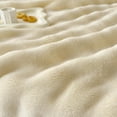 thumbnail image 5 of Lssam Signature Soft Bubble Throw Blanket Opulent Faux Fur Plush Cozy 28x39 Inch Decorative Accent Blanket for Sofa Bedroom and Dorm in White, 5 of 6
