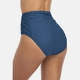 thumbnail image 5 of Alove Women's High Waisted Tummy Control Bikini Bottoms Ruched Sexy Swimsuit Bottoms, 5 of 6