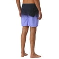 thumbnail image 3 of INSPIRE CHIC Men's Gradient Color Drawstring Elastic Waist Lining Summer Swimming Trunks 30 Purple, 3 of 6
